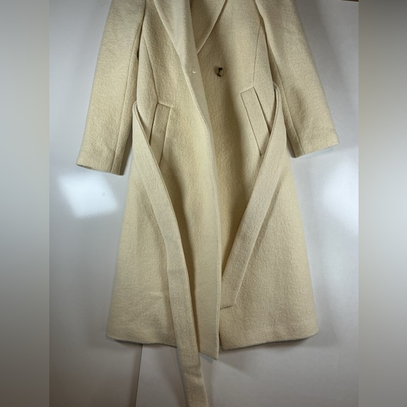 Club Monaco Cream Wool Coat A0421 - Picture 5 of 7